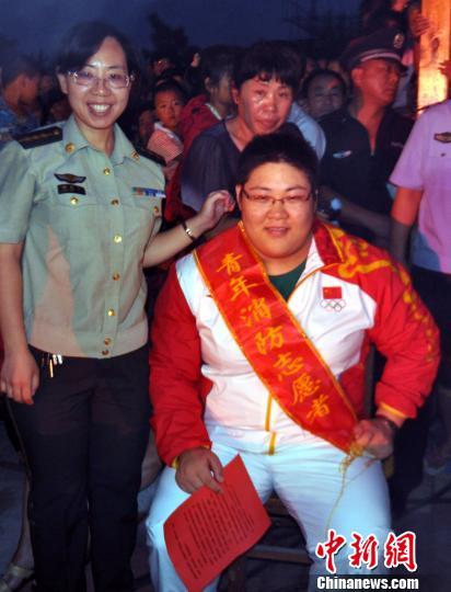 奥运冠军周璐璐出任家乡消防宣传大使