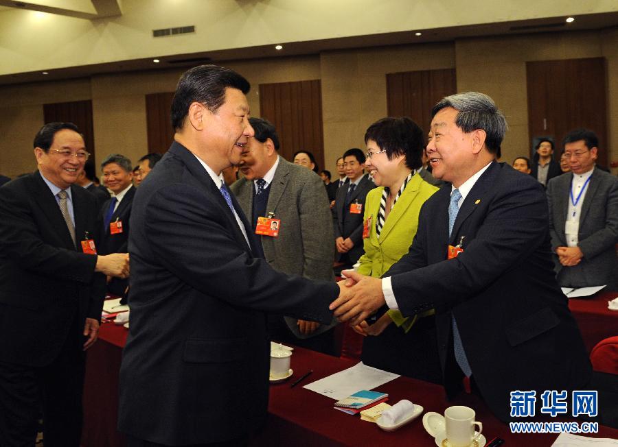 （XHDW）习近平看望政协科协科技界委员