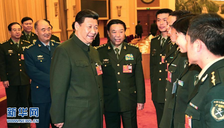 （两会）（2）习近平出席解放军代表团全体会议并发表重要讲话