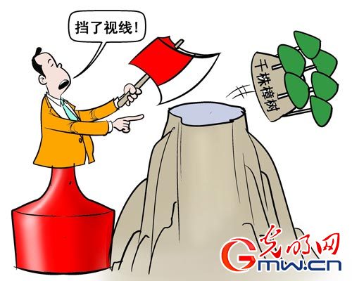 挡了视线