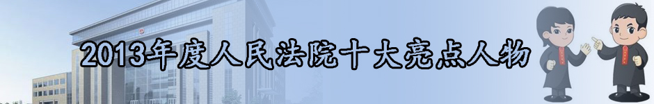 [组稿]2013年度人民法院十大亮点人物