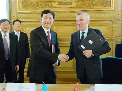 曹建明与法国总检察长马兰会谈 曹建明与法国总检察长马兰会谈