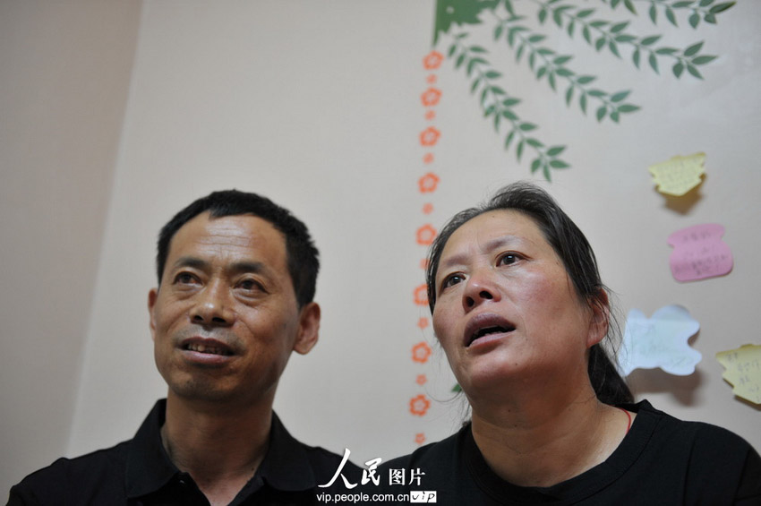 7月17日，李杰的父亲和母亲。  (郝亚鑫/人民图片)
